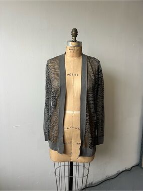 AllSaints Sheer Zebra-Print SHOR Cardigan